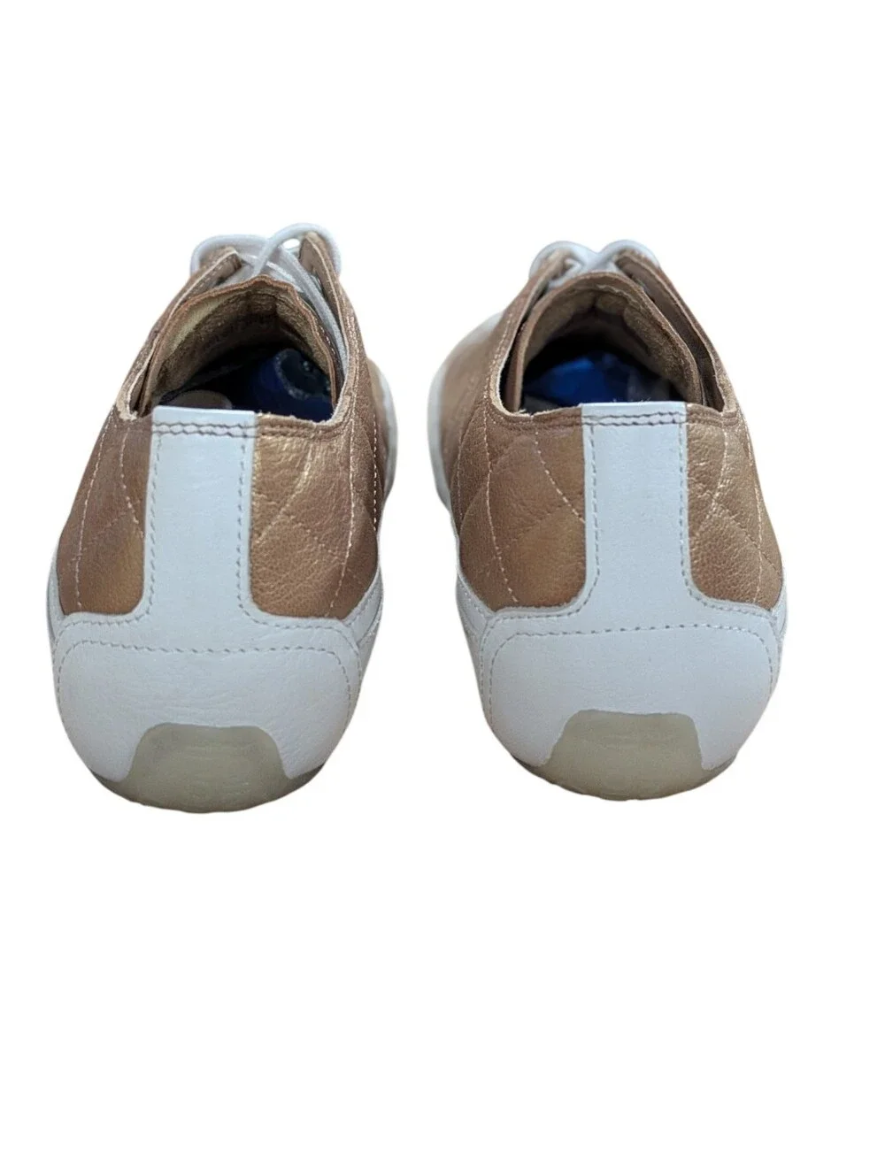Vionic Delight Edie Rose Gold Quilted Leather Sneakers Size 10